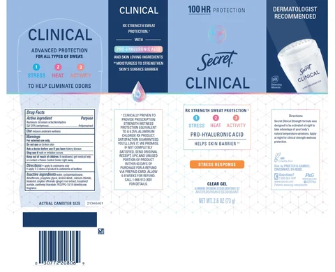 Secret Clinical Stress Response Clear 포장