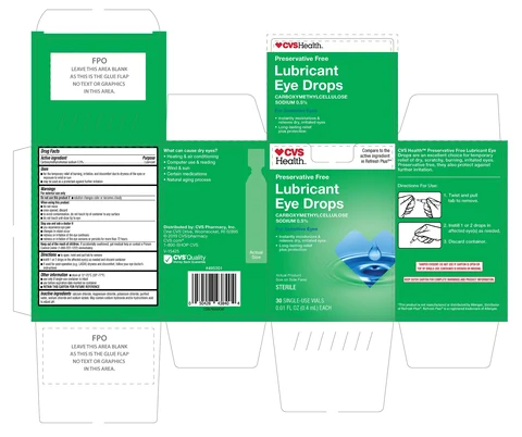 CVS Lubricant Eye Drops 30 ct 포장