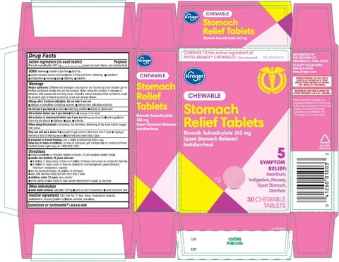 Kroger Stomach Relief packaging