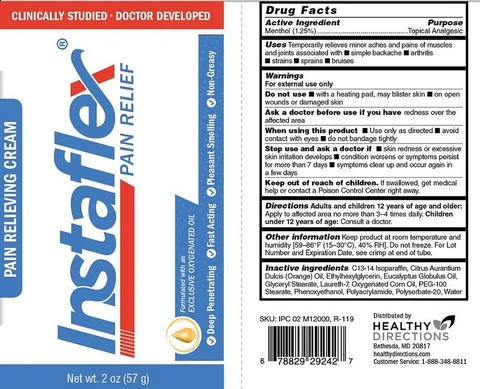 Instaflex Pain Relief Cream packaging