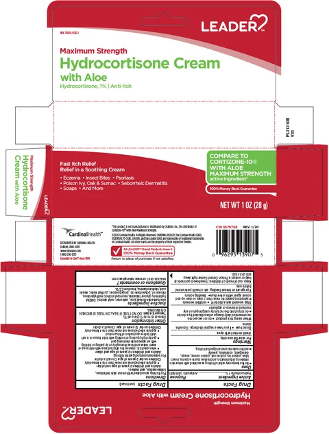 LEADER HYDROCORTISONE WITH ALOE packaging