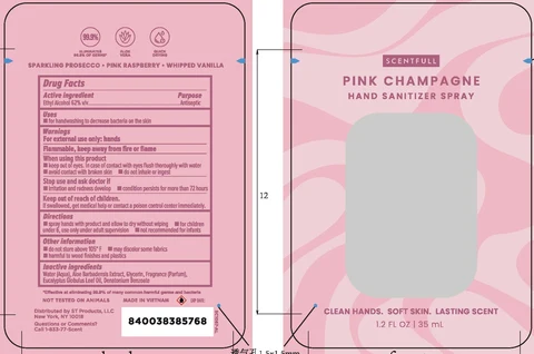Scentfull Hand SanitizerPink Champagne 포장