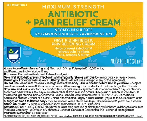 Rite Aid Pharmacy Antibiotic With Pain Relief packaging