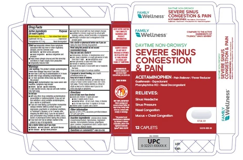 Daytime Severe Sinus Congestion and Pain 포장