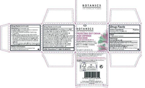Botanics Protecting Day Age Defense Sunscreen Broad Spectrum SPF 15 포장