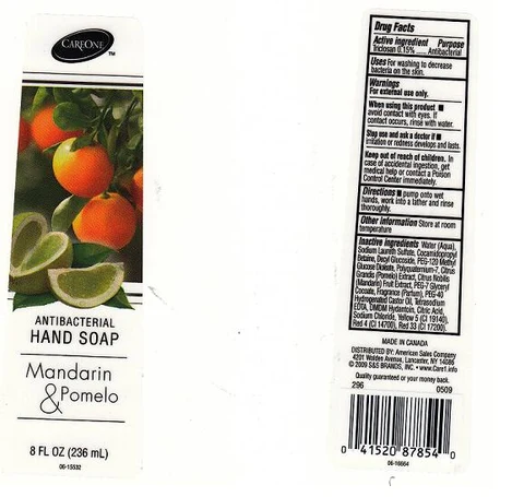 ANTIBACTERIALMANDARIN AND POMELO 포장