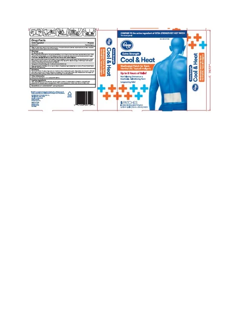 Kroger Hot and Cold Medicated Patch 포장