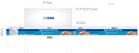 STERILE ALCOHOL PREP PADS 포장