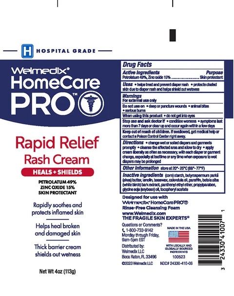 Welmedix HomeCare PRO Extra Strength Rapid Rash Relief packaging