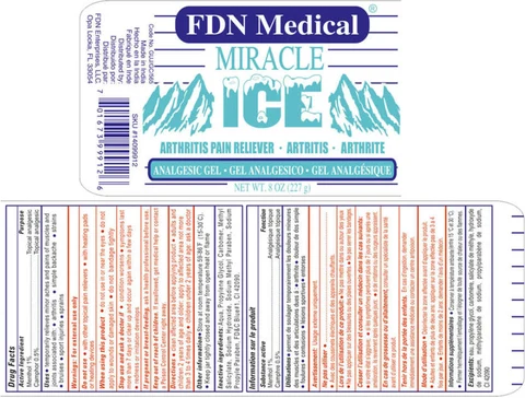 MIRACLE ICE Arthritis Pain Reliever 포장
