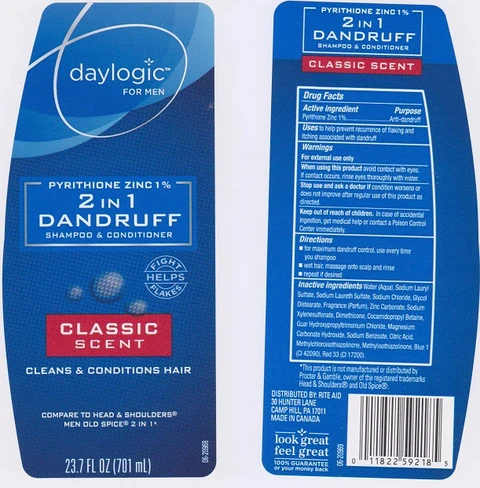 Daylogic 2 in 1 DandruffClassic Scent 포장