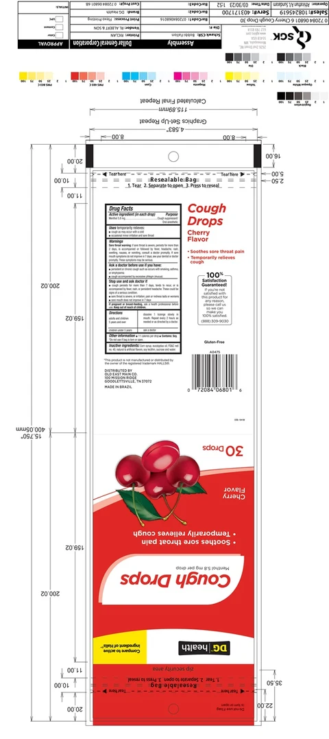 Cough Drops Dollar General Cherry 30ct 포장