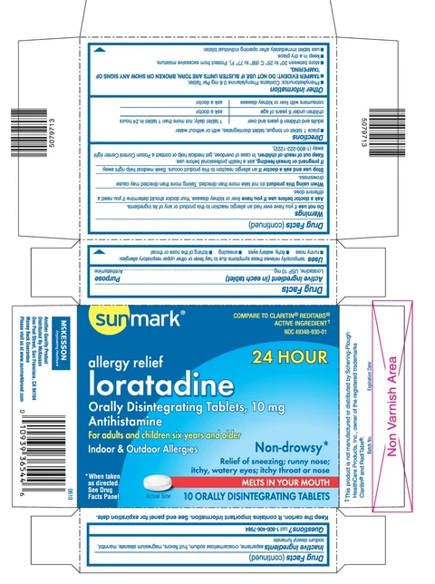 Sunmark Loratadine ODT 포장