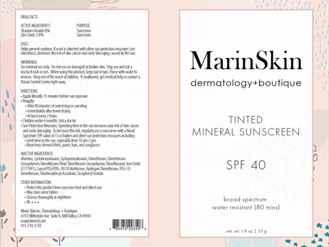 Tinted Mineral Sunscreen packaging