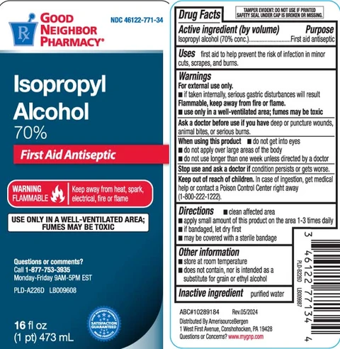 Isopropyl alcohol 포장