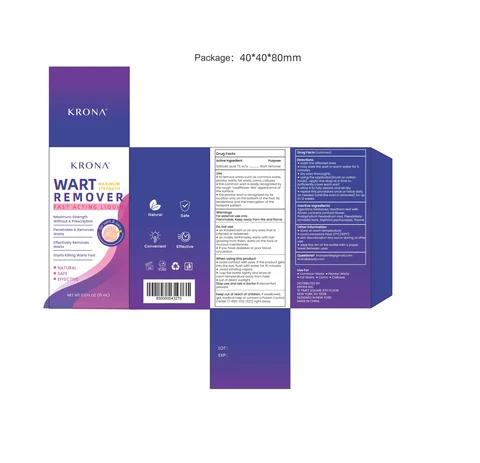WART REMOVER packaging