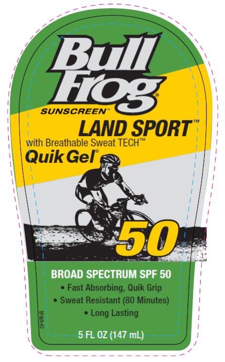 BullFrog SPF50 Land Sport Quik packaging