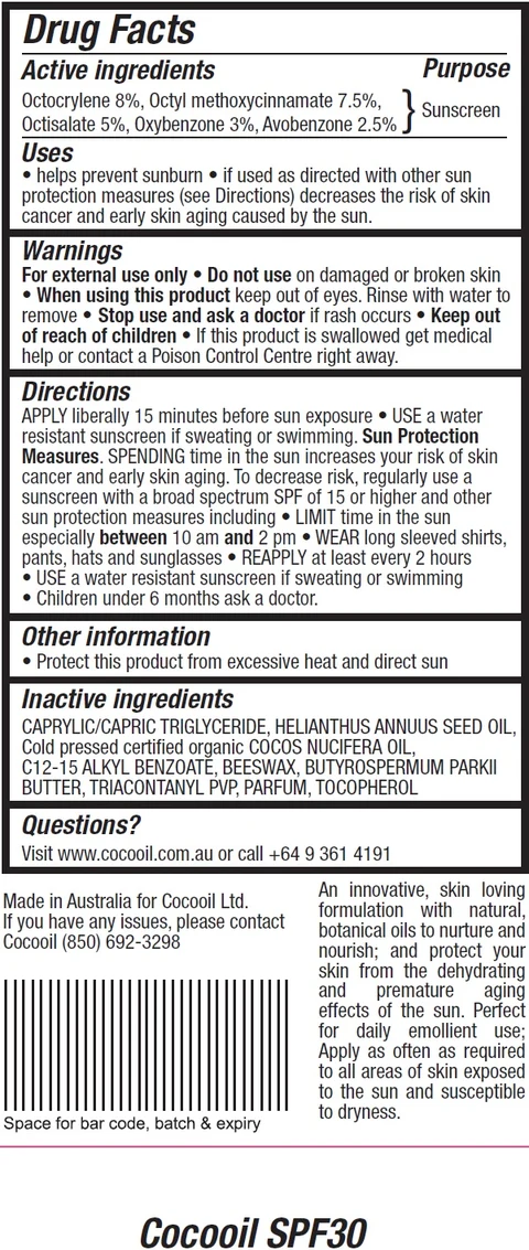 COCOOIL SPF 30 packaging