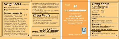 Total Truth Eye Creme SPF 15Ole Henriksen 포장