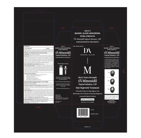 Daniel Alain Extra Strength Hair Regrowth Treatment for Men 포장