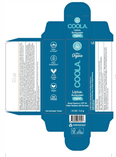 COOLA Classic Liplux Lip Balm SPF 30 Original packaging