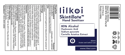 Skintillate Hand Sanitizer packaging