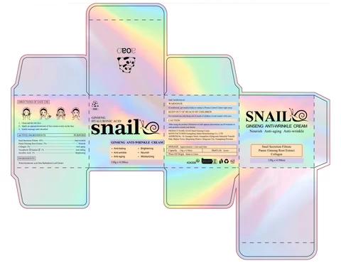 AOA0 Snail Ginseng Cream 포장