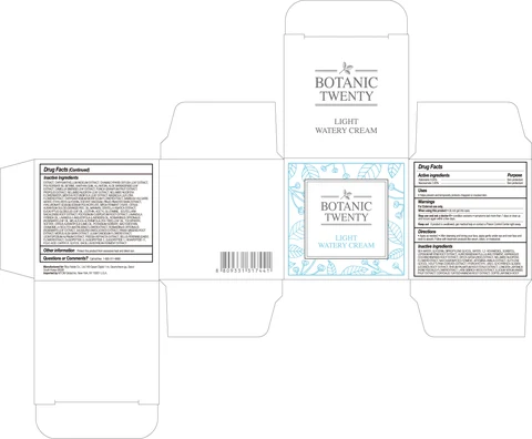 BOTANIC TWENTYLIGHT WATERY 포장