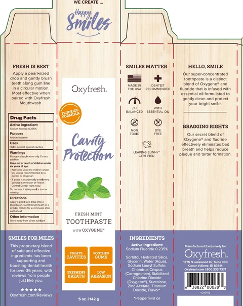 Cavity Protection Fresh Mint 포장