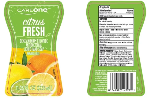 CareOne Citrus Fresh Antibacterial Hand 포장