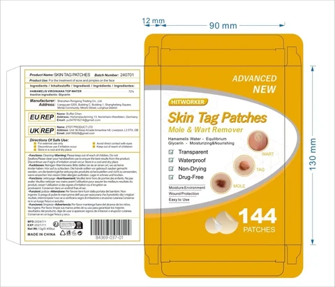 Skin Tag Patches packaging