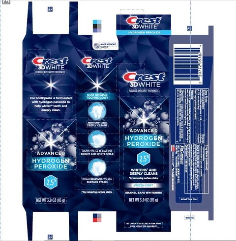 Crest 3D White Advanced 포장