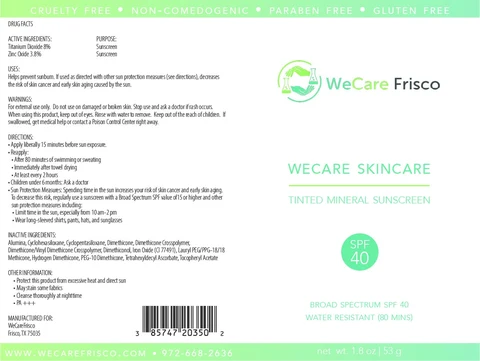 Tinted Mineral Sunscreen Broad Spectrum SPF 40 packaging