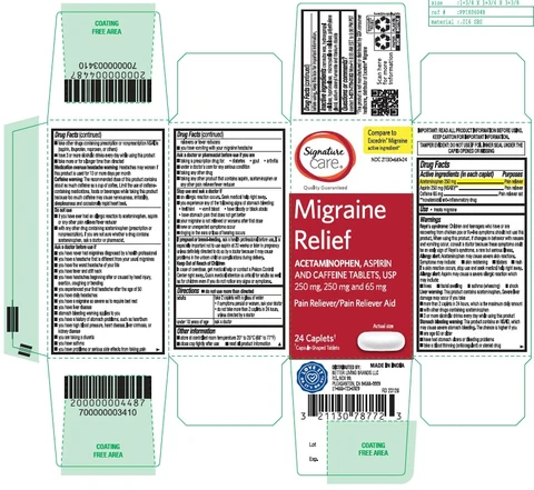 Acetaminophen, Aspirin and Caffeine 포장