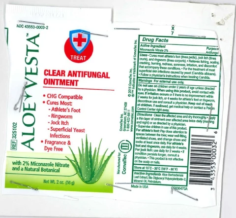 Aloe Vesta Clear Antifungal 56g 포장