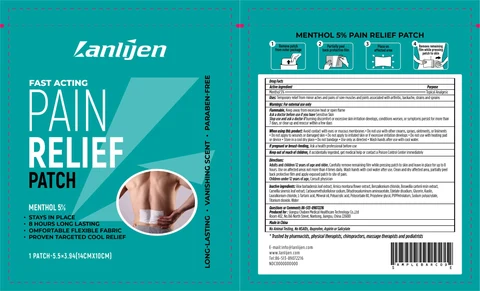 Lanlijen Menthol Pain Relief packaging