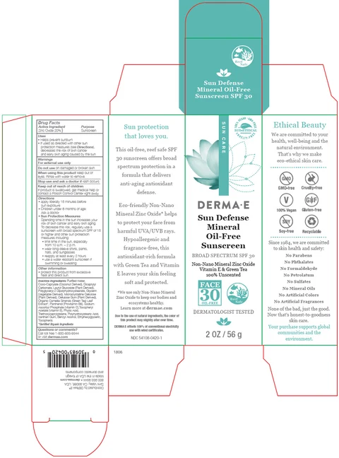 Sun Defense Mineral Sunscreen SPF 30 Face 포장