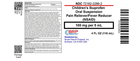 Childrens Ibuprofen packaging