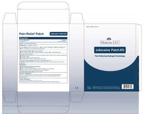 Lidocaine Patch 4% packaging