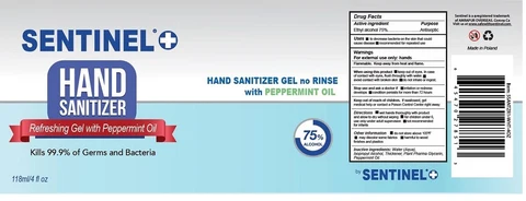 SENTINEL HAND SANITIZER 포장