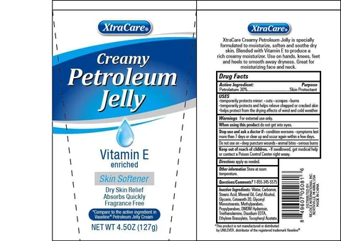 XtraCare Creamy Petroleum Jelly packaging