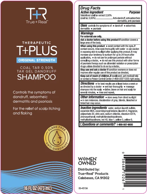 True plus Real Therapeutic T plus Plus Original Strength Tar DandruffAnti-dandruff, anti-seborrheic dermatitis, anti-psoriasis 포장