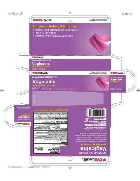 Vagicaine Maximum Strength Anti-Itch Cream 포장