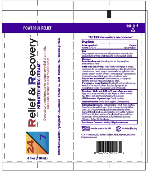 24 7 Relief and Recovery Pain Relieving 포장