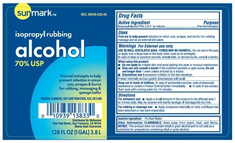 sunmark Isopropyl Rubbing Alcohol 포장