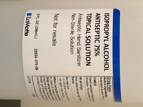 Hand Sanitizer packaging