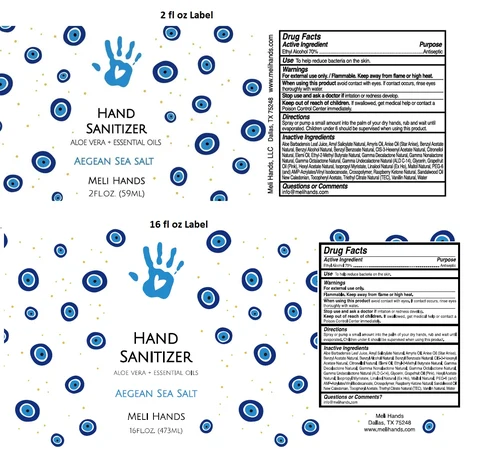 MELI HANDS HAND SANITIZER 포장