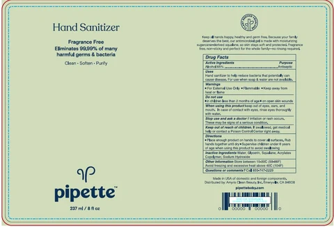 Hand Sanitizer packaging
