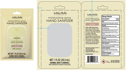 Ashley Belle Moisturizing Hand Sanitizer Soft Cotton 포장