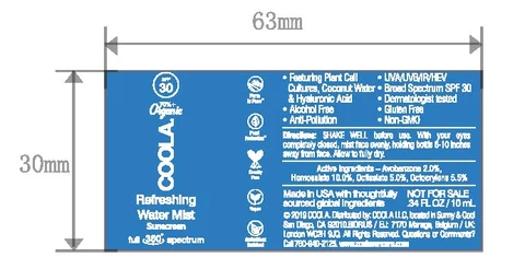 COOLA Refreshing Water Mist SunscreenSPF 30 packaging